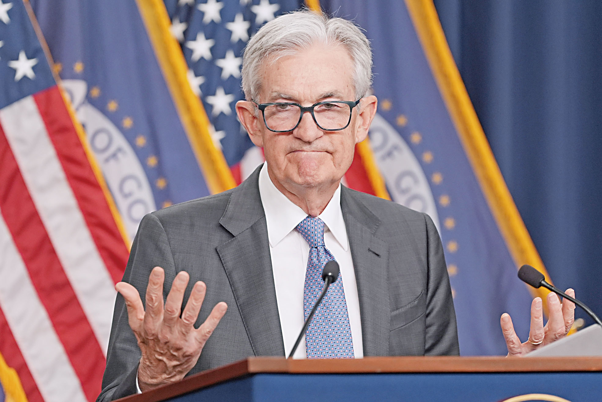 特朗普總統暗示已接近敲定接替聯儲局主席鮑威爾（圖）的人選。美聯社資料圖片