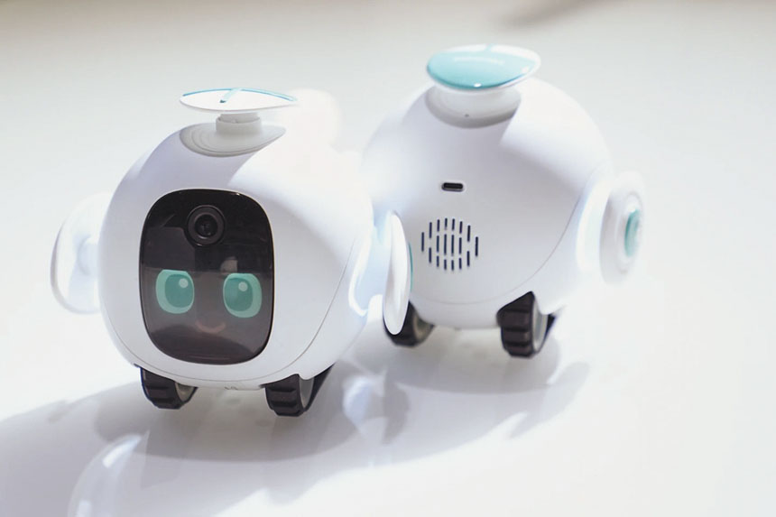 在拉斯維加斯舉行的CES消費電子展上，海信(Hisense)的陪伴機器人正在展出。美聯社