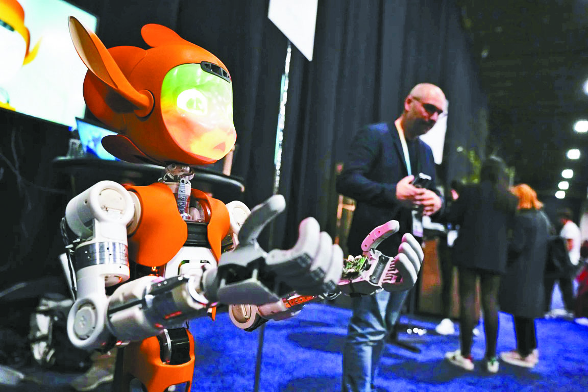 2026年在拉斯維加斯舉行的CES科技展,預計AI技術將貫穿各領域。美聯社