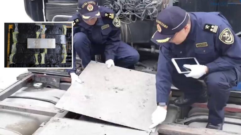 【走私新招】文錦渡海關破獲驚人走私案！貨車油箱暗格藏9塊銀磚，總值近430萬人民幣