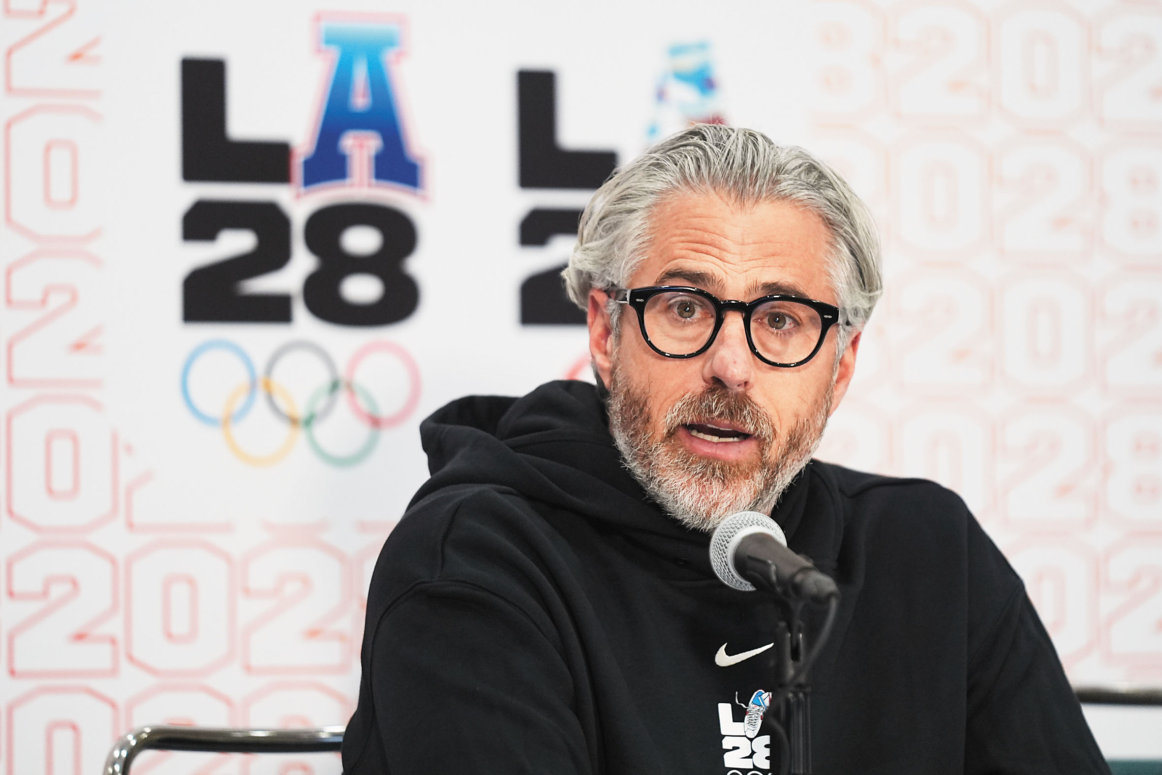 沃瑟曼獲得洛杉磯2028奧運籌委會的支持。美聯社