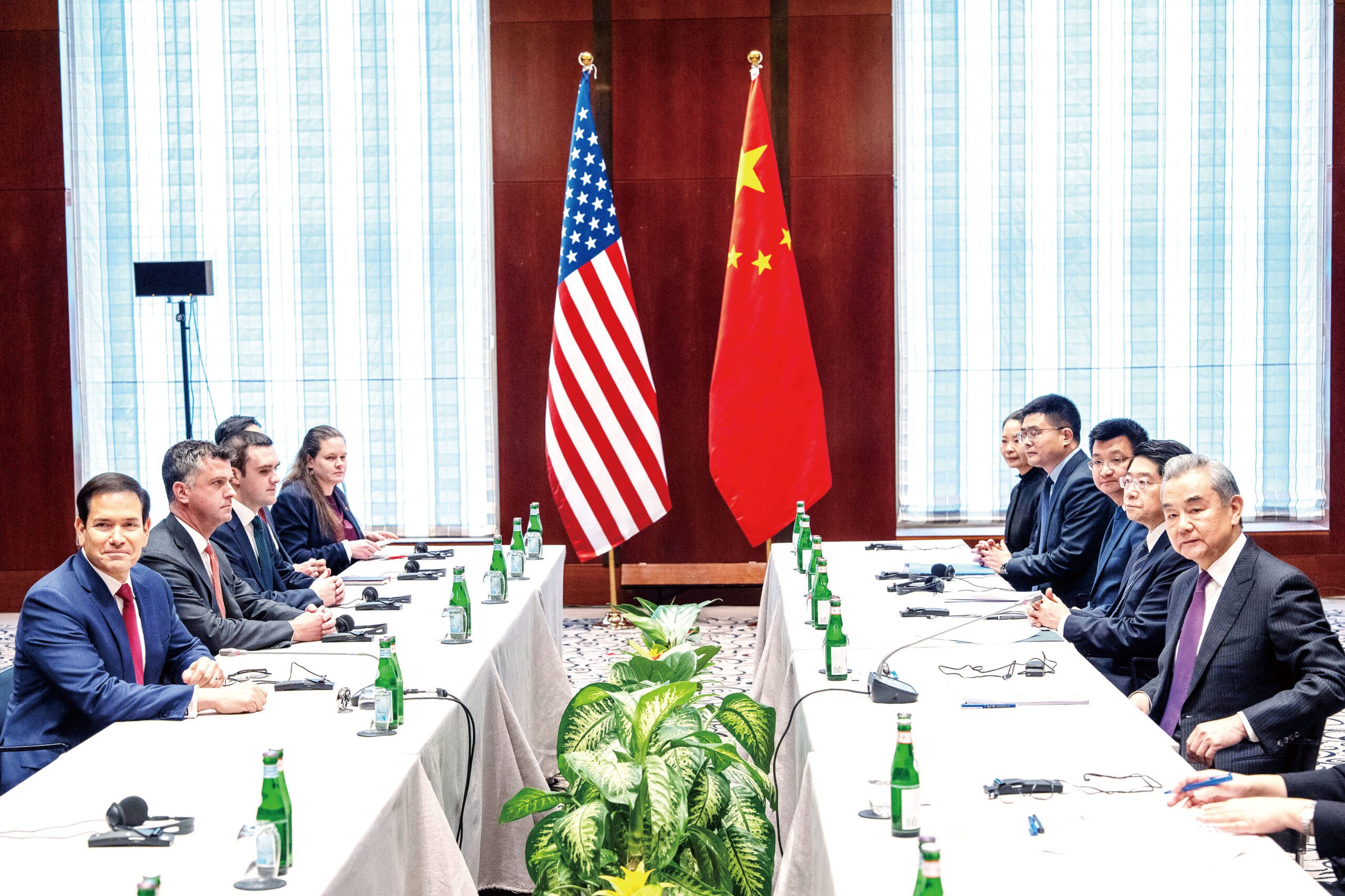 在慕尼黑安全會議期間，美國國務卿魯比奧與中國外長王毅舉行了會面。美聯社資料圖片