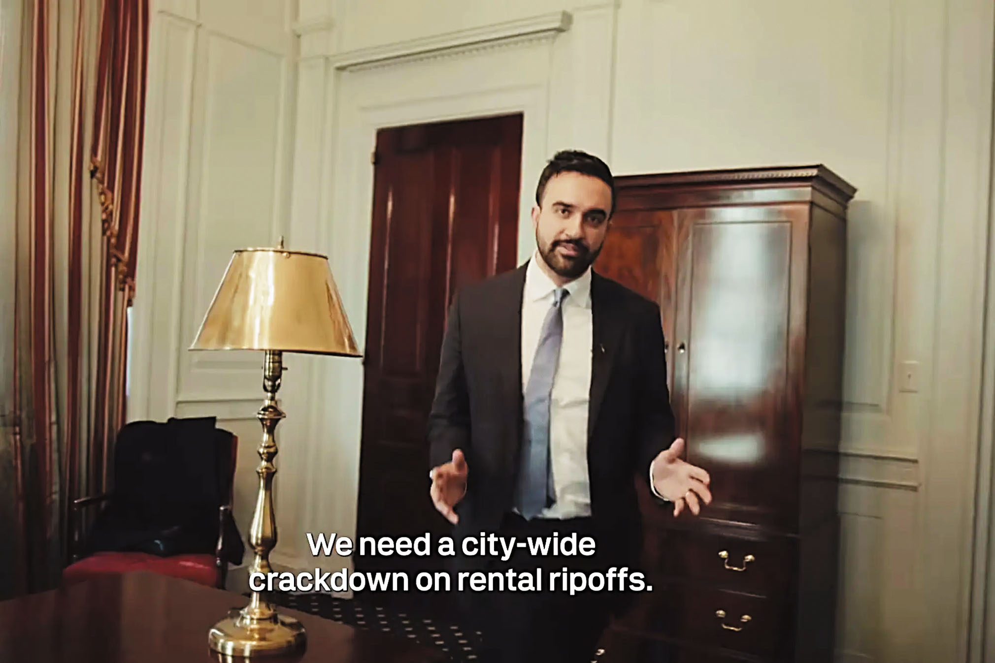 馬姆達尼將於2月26日舉行首場「租金坑人」聽證會。Zohrankmamdani Instagram圖片