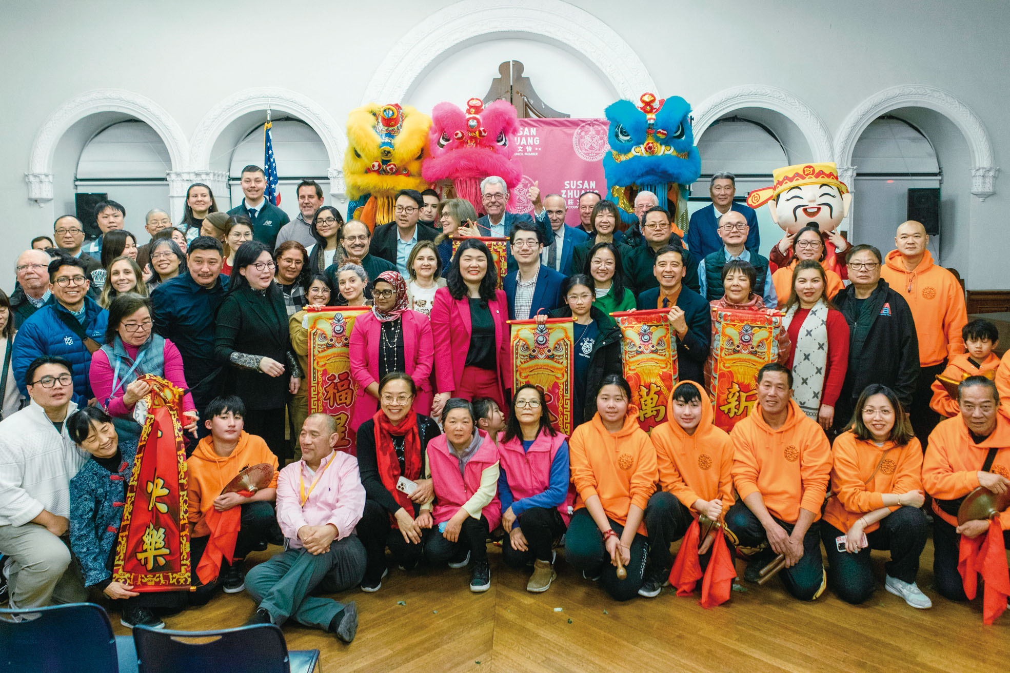 部分出席11日活動嘉賓合影。Emil Cohen/NYC Council Media Unit