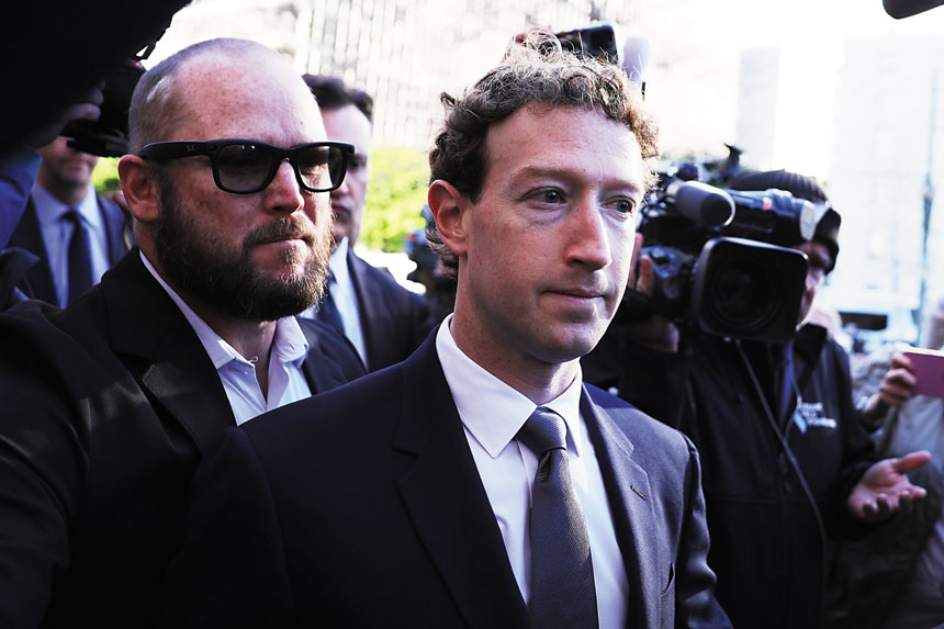 Meta首席執行官朱克伯格週三(18日)在洛杉磯法院出庭，該庭審旨在審理社群媒體平台是否故意使兒童上癮並對其造成傷害的問題。美聯社