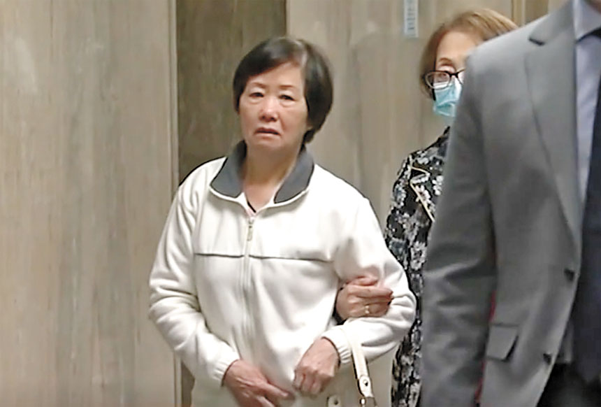 Mary Fong Lau日前出庭。ABC7電視畫面