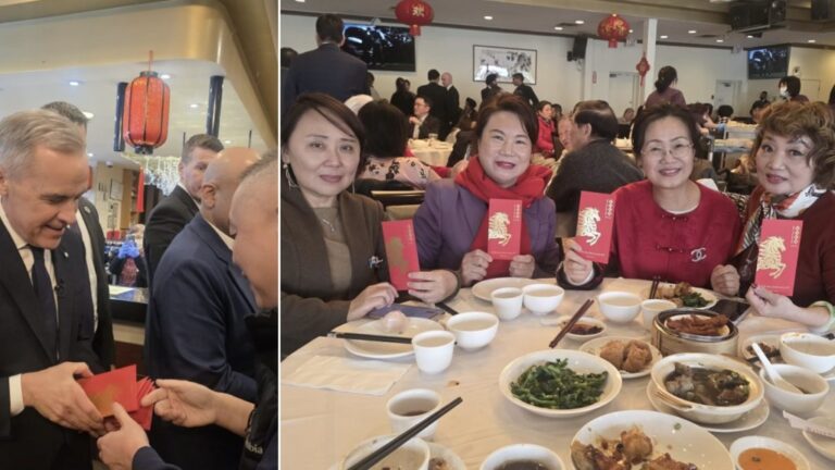 【馬年驚喜】加拿大總理親臨列治文茶樓派利是 民眾瘋搶合照賀新春
