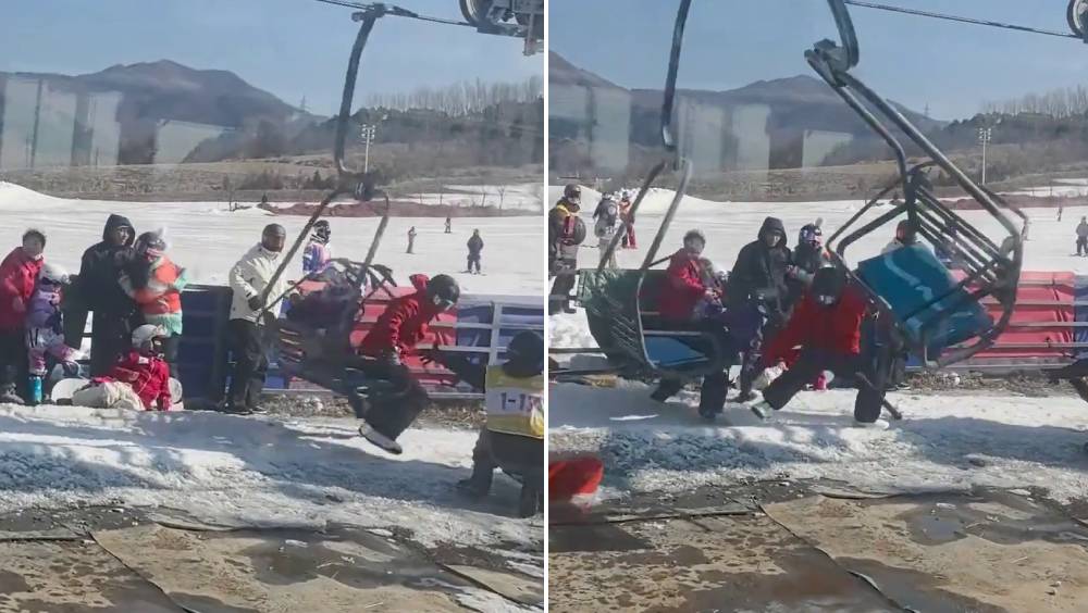 遼寧滑雪場驚魂！纜車突高速倒行 遊客被迫跳車逃生