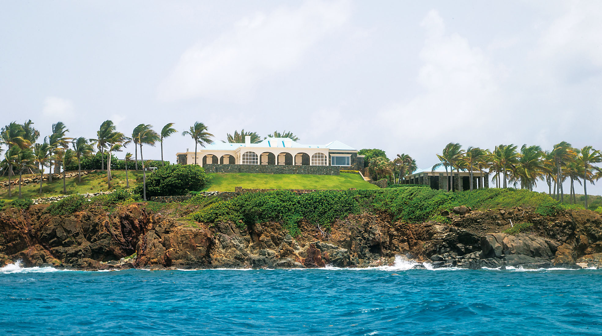 圖為愛潑斯坦私人島嶼「小聖詹姆斯島」(Little St. James)。美聯社資料圖片