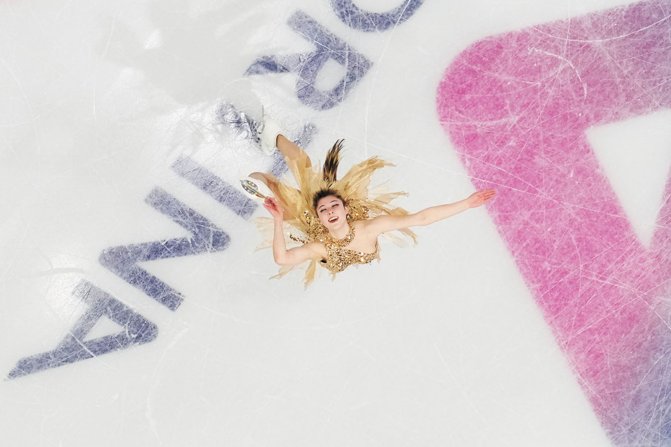 劉美賢2月19日在女子花滑的長曲演出。美聯社