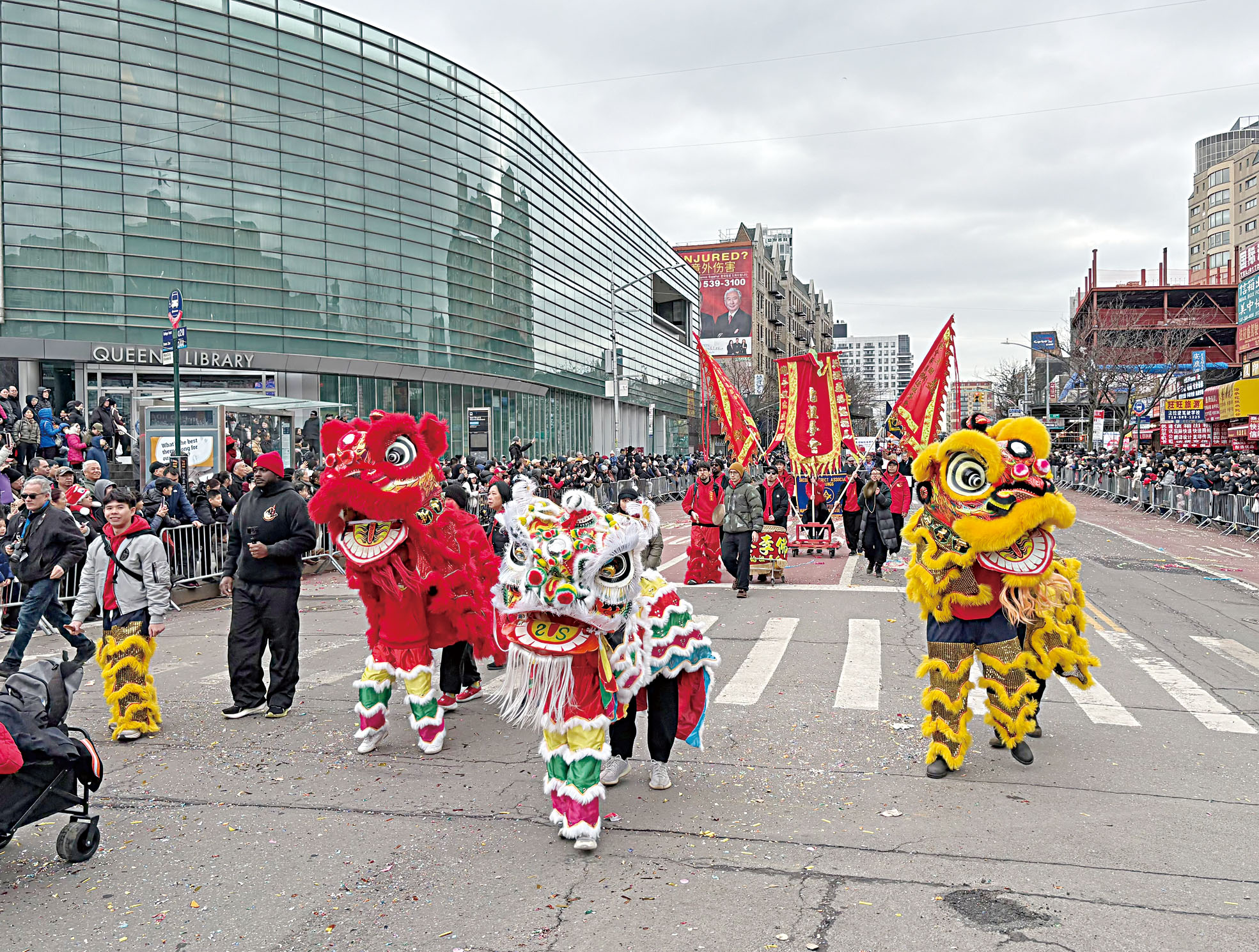 鑼鼓喧天,醒獅起舞賀新歲。