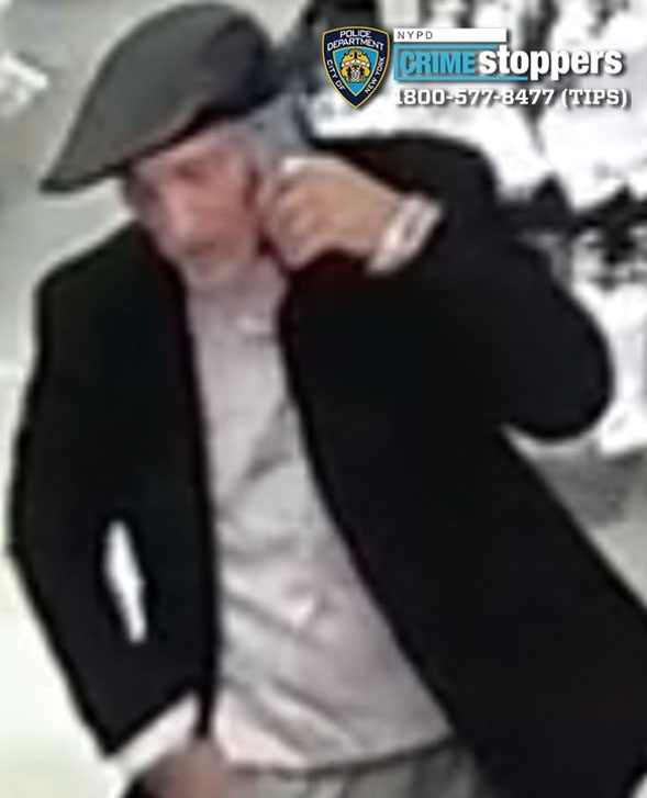 涉犯連環重竊罪男嫌 。警方提供