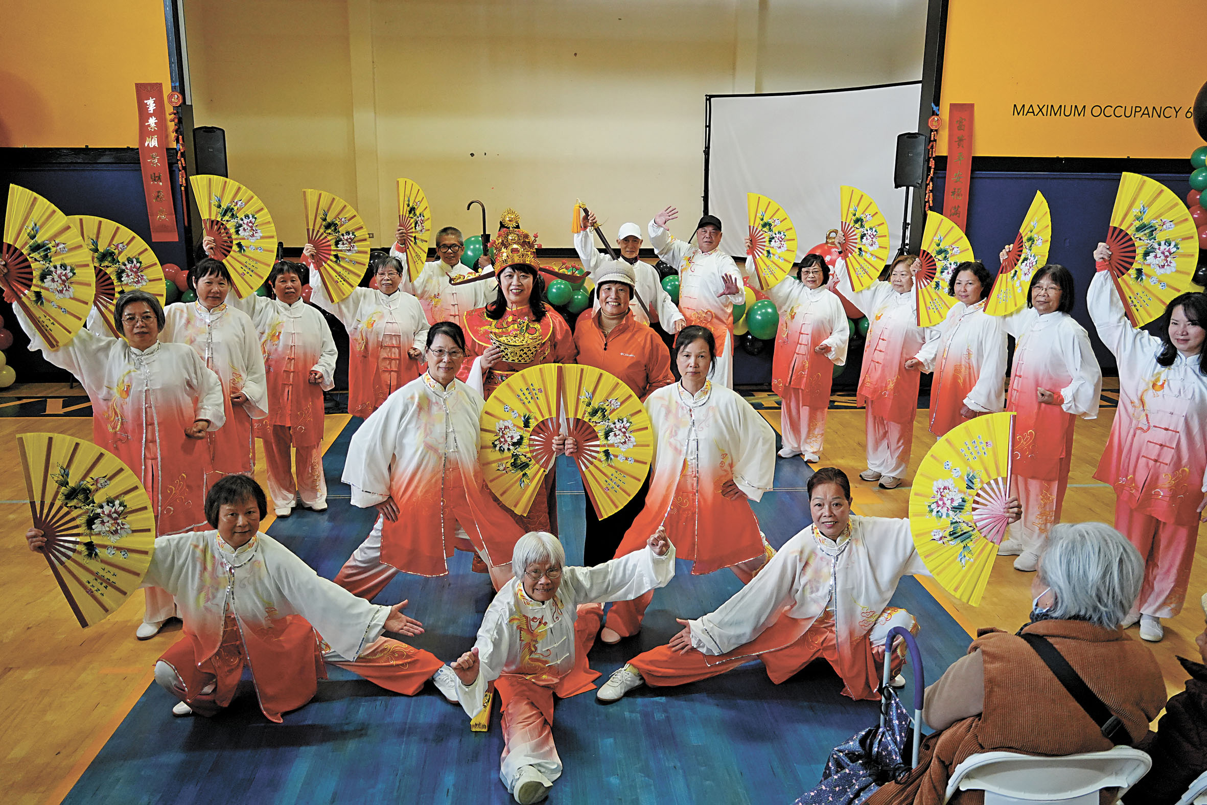 金恆國際武術隊的精彩表演。記者黃偉江攝