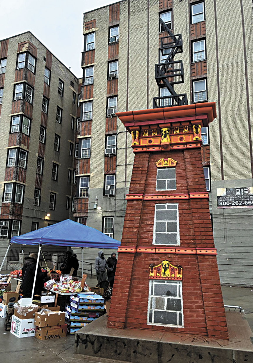 「鳳凰梯:布朗士人民紀念碑」去年在布朗士揭幕。arlenedavila1 instagram圖片