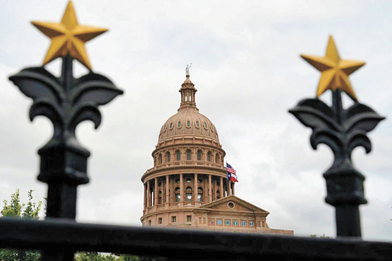 德州州府奧斯汀市的州議會大廈。 美聯社