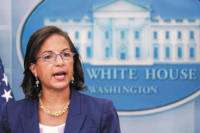 前國安顧問賴斯被特朗普總統點名離開Netflix董事局。美聯社