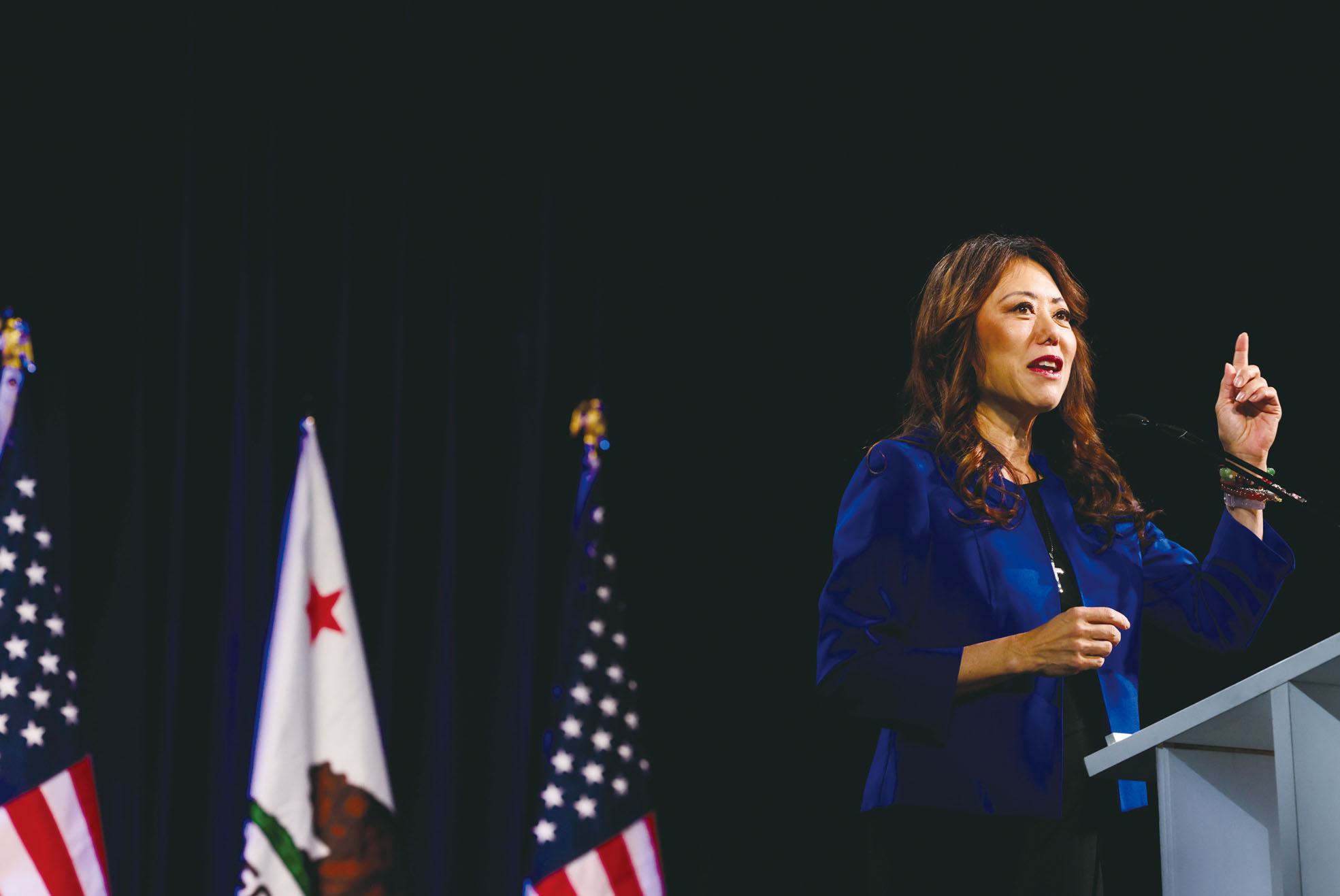 競選副州長的馬世雲未獲得州民主黨黨部背書。Yalonda M. James/三藩市紀事報/美聯社