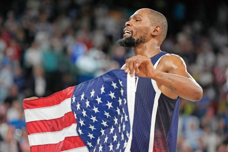 杜蘭特四戰奧運都奪得金牌，還想為國效力。美聯社資料圖片