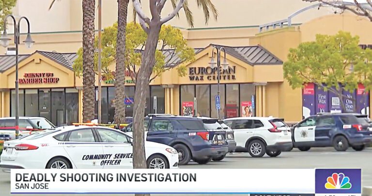 大型購物中心「薩拉托加大道」（El Paseo de Saratoga）發生槍擊案。NBC電視畫面