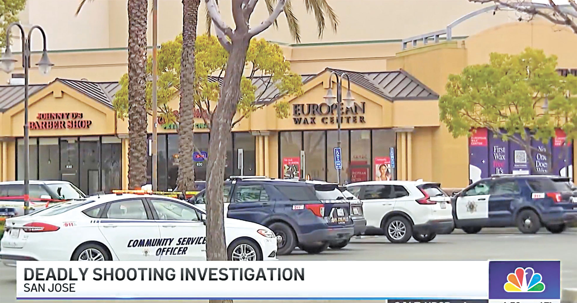 大型購物中心「薩拉托加大道」（El Paseo de Saratoga）發生槍擊案。NBC電視畫面