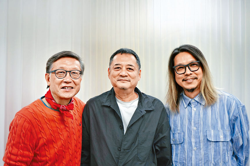 演唱會邀來強大主創陣容指導，包括劉偉強（左）、張叔平（中）及王雙駿（右）。