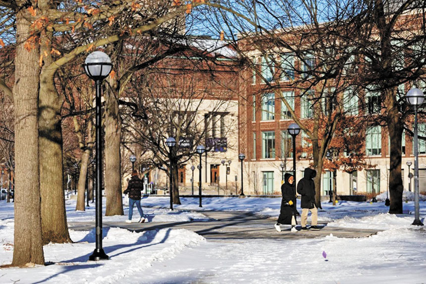 密歇根大學校園。美聯社