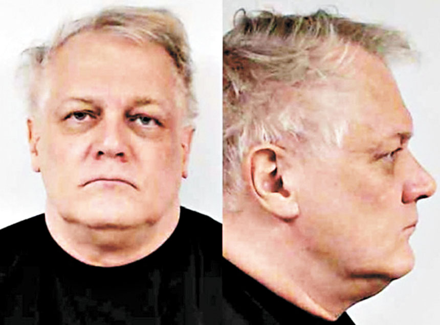 美國司法部25日逮捕前空軍戰鬥機飛行員布朗。印第安納州克拉克縣警局