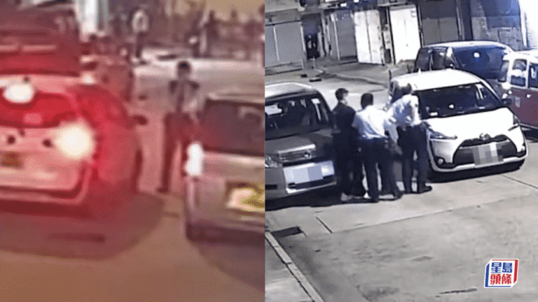 【直擊片段】土瓜灣冚「鬼油車」 警員飛撲拍車喝止：停車！咪走！