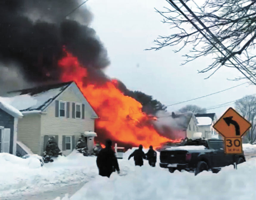 事故現場。 視頻截圖
