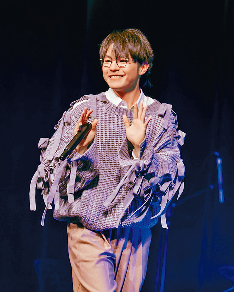 Ian前晚應邀到中大擔任歌唱比賽嘉賓。