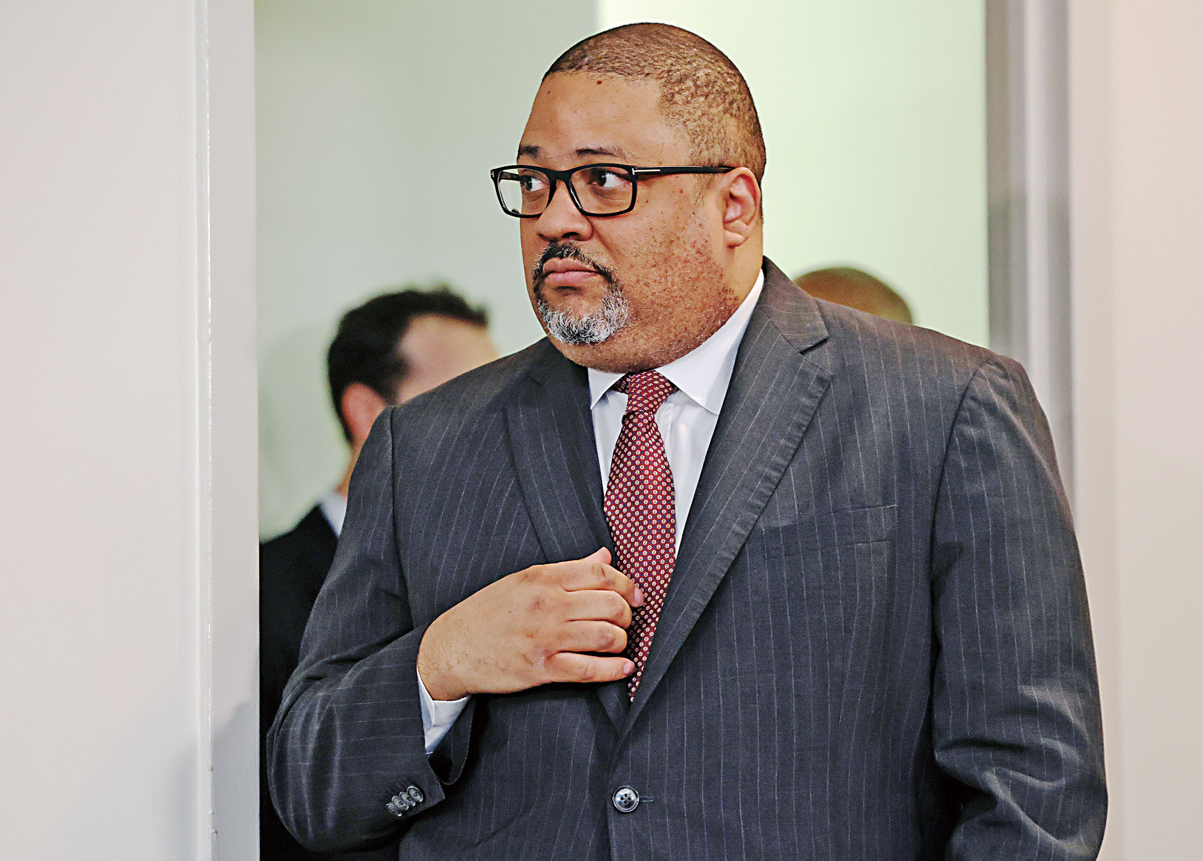 白艾榮的檢察官拒絕對被告控以襲警罪名。Caitlin Ochs/紐約時報