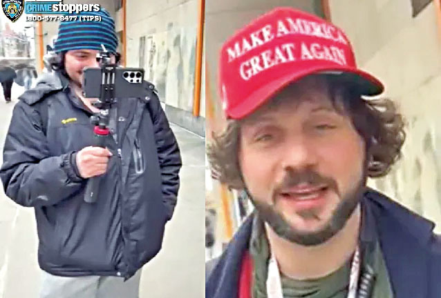 兩名疑犯以「ScrubsNYC」名義在網上發布挑釁視頻。 NYPD