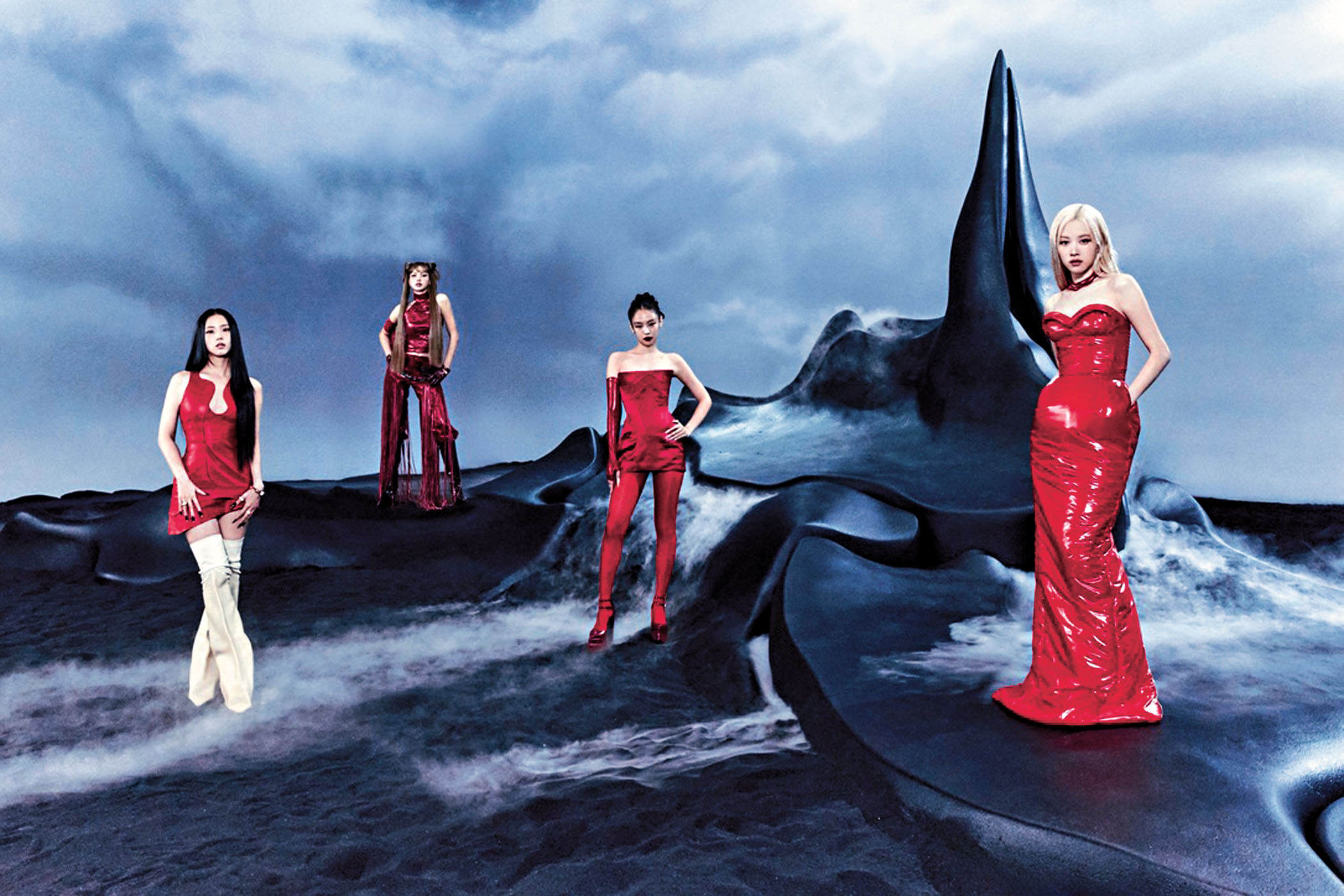 ■BLACKPINK新專輯《DEADLINE》昨日面世。