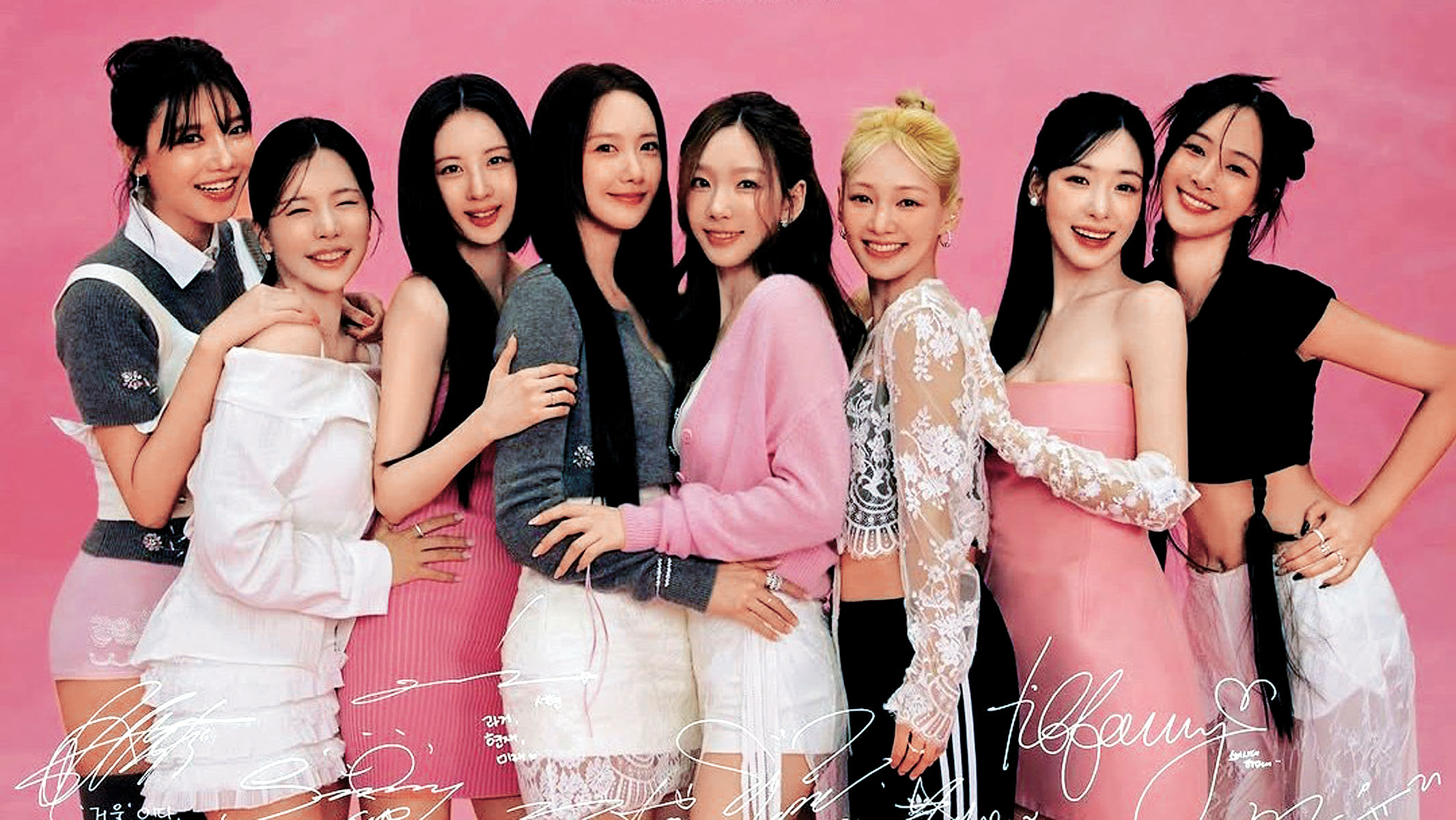 ■Tiffany（右二）成為少女時代首位人妻。