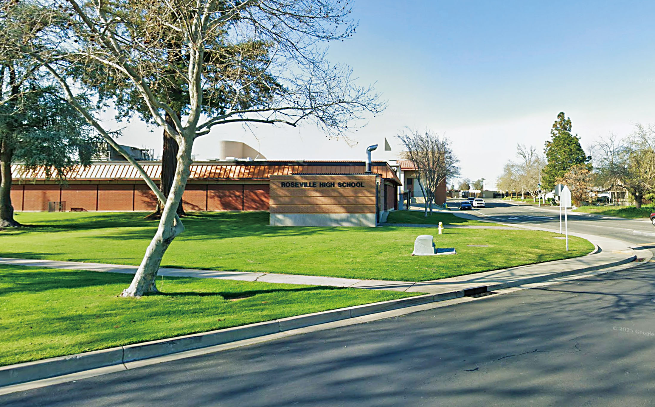 羅斯維爾高中。谷歌街景