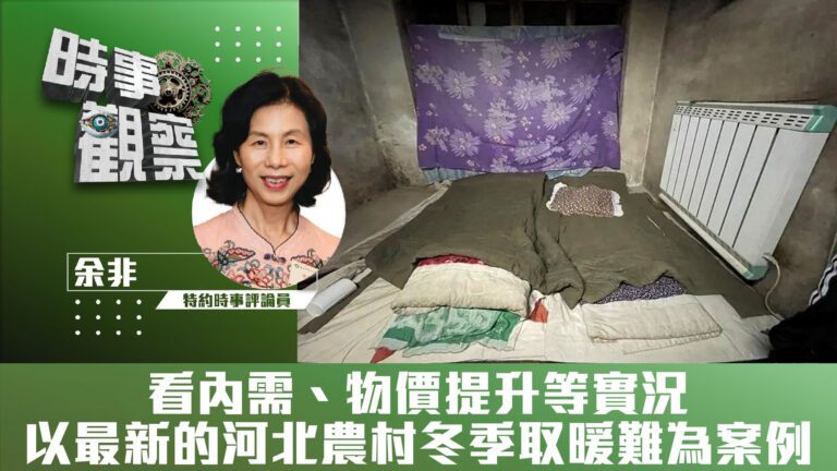 粵語看內需、物價提升等實況——以最新的河北農村冬季取暖難為案例