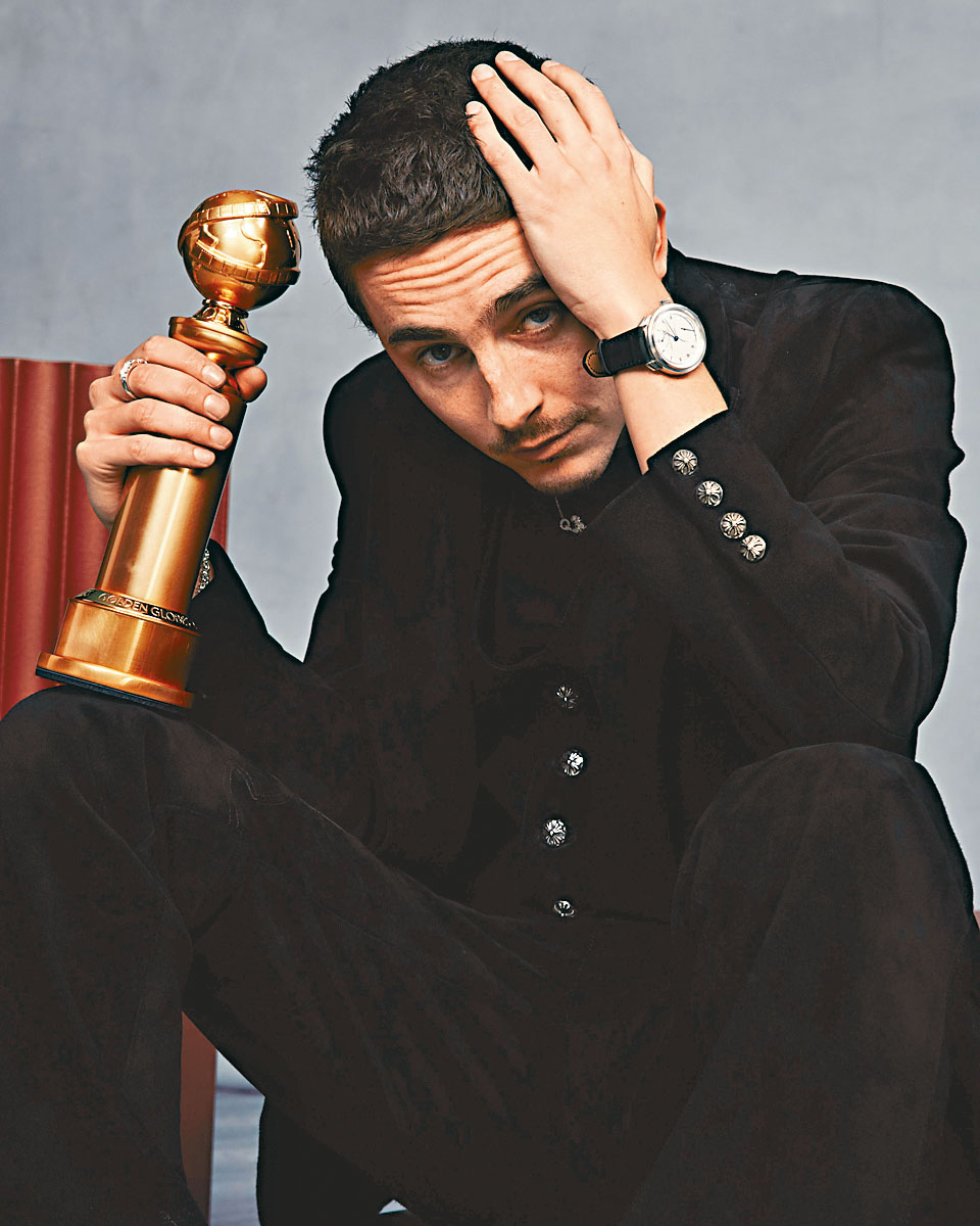 添麥菲上月憑《Marty Supreme》贏得金球影帝。資料圖片