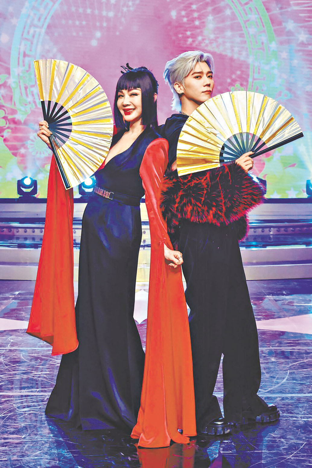 陳美鳳（左）、畢書盡二度合作，默契絕佳。網上圖片