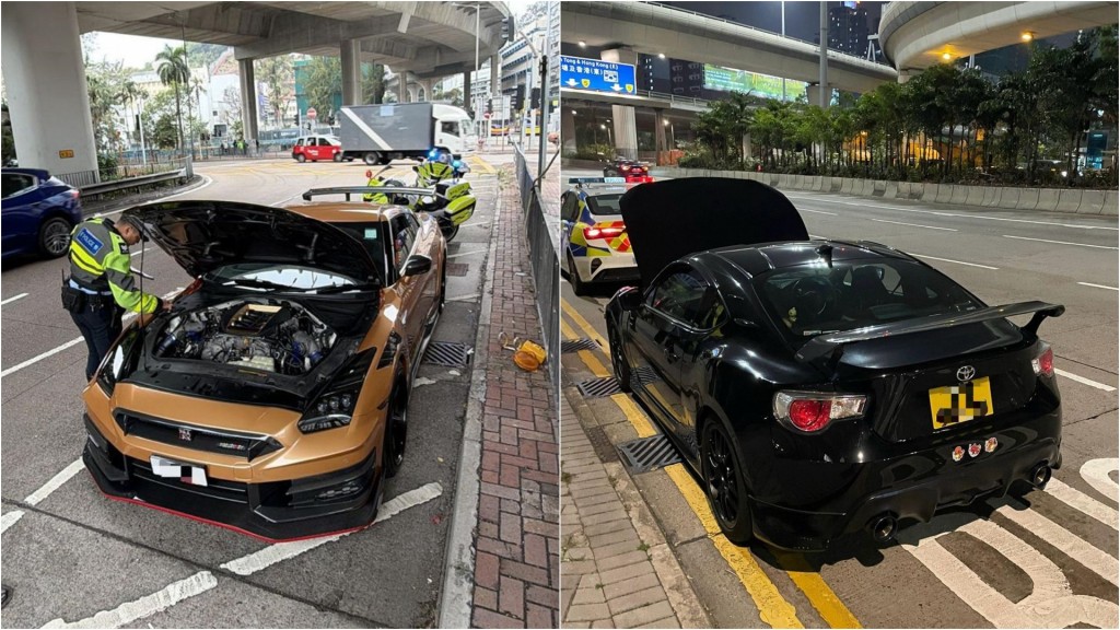 【新年打擊違規】西九龍警出動隱形戰車!一周拘14男 揭發多宗非法改裝及超速