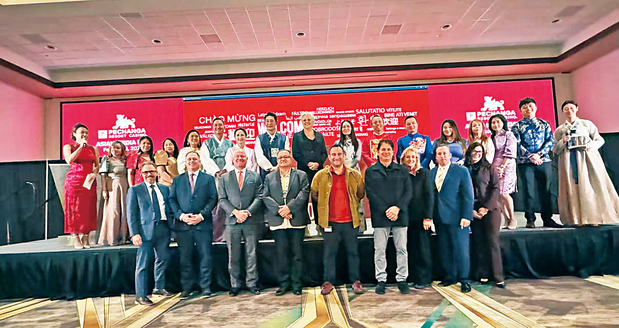 大莊家賭場度假村亞裔媒體發佈會現場大合照。記者陸新攝