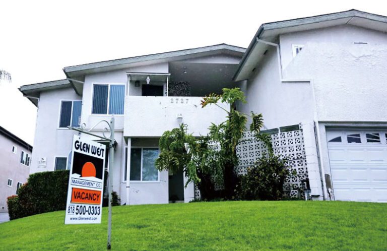 在南加州，租金下降的現象僅限於洛杉磯。洛杉磯時報