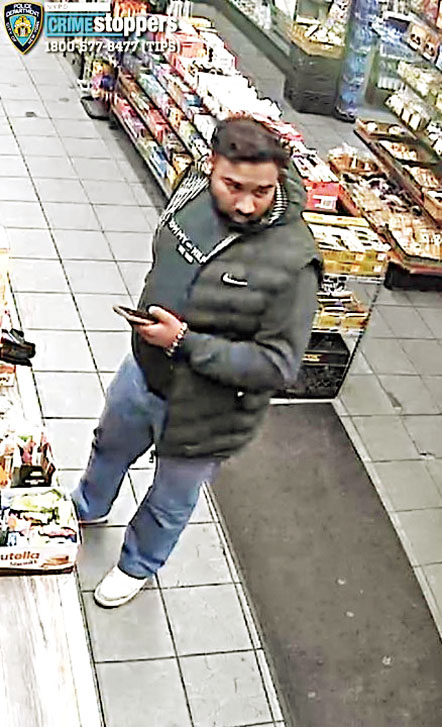 圖為本案涉案男嫌。 NYPD