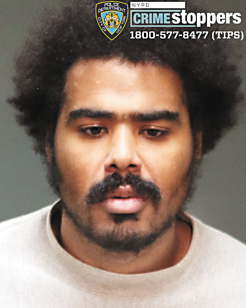 圖為涉案男嫌。    NYPD