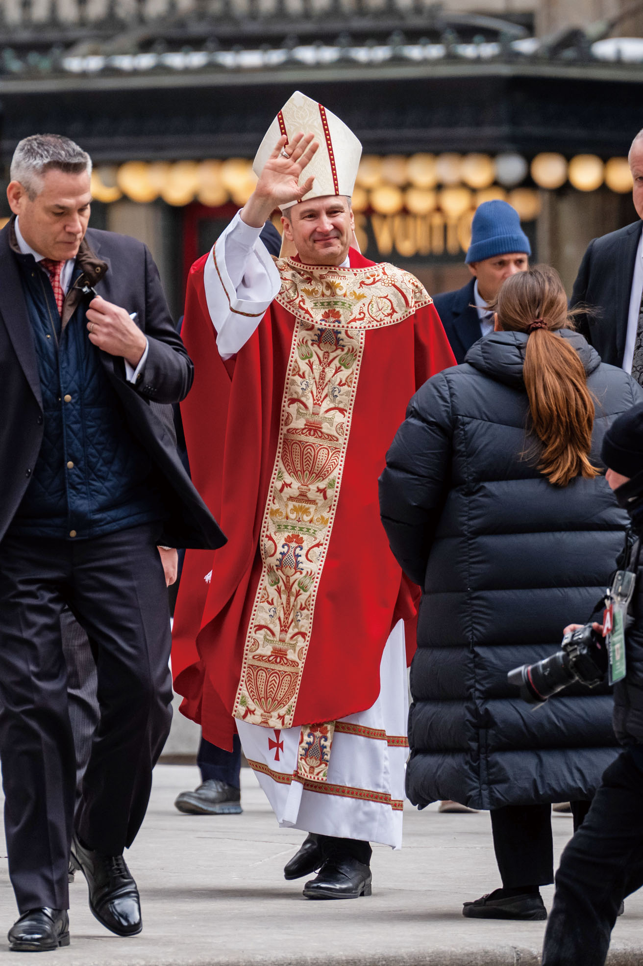 希克斯就職彌撒於6日下午在聖派翠克大教堂舉行。Adam Gray /紐約時報