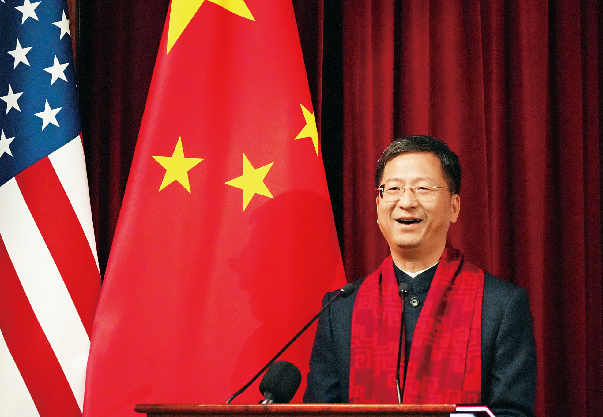 駐舊金山中國總領事張建敏總致辭。記者黃偉江攝