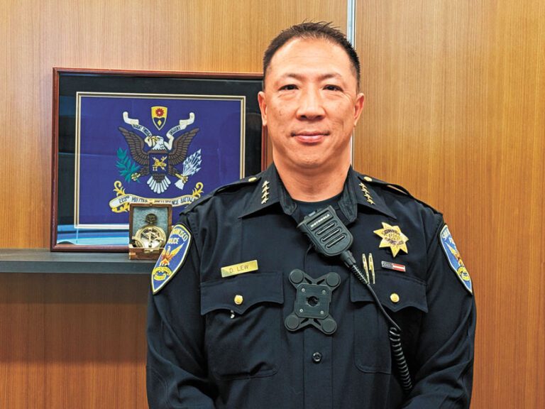 劉力一上任三藩市警察局長，強調與華人社區建立信任。 記者陳程威攝