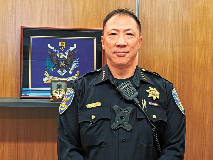 劉力一上任三藩市警察局長,強調與華人社區建立信任。 記者陳程威攝