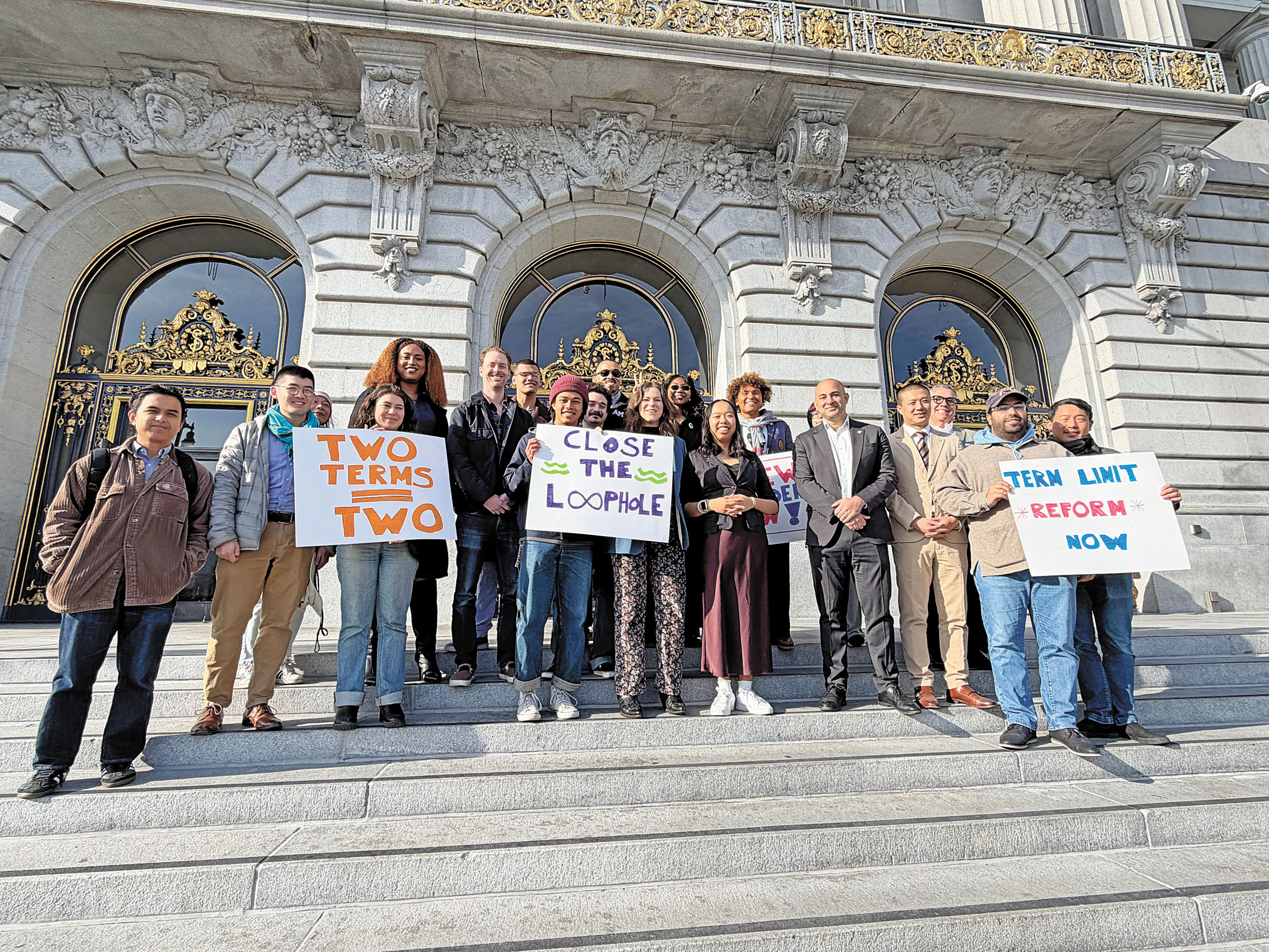 早前社區青年領袖發起支持該修憲提案集會。記者蘇婕雅攝