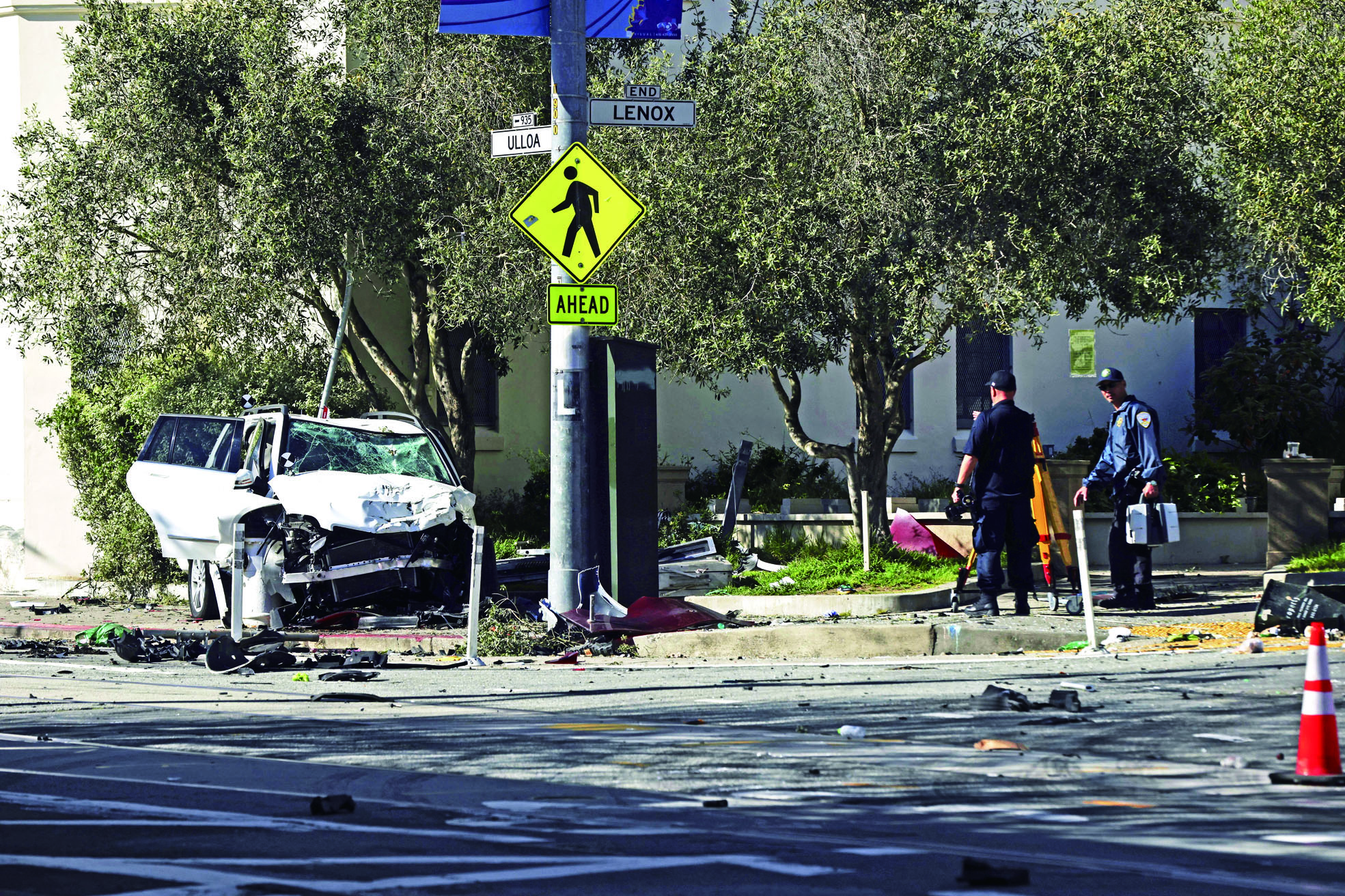 當年West Portal奪命車禍現場。Benjamin Fanjoy/三藩市紀事報/美聯社