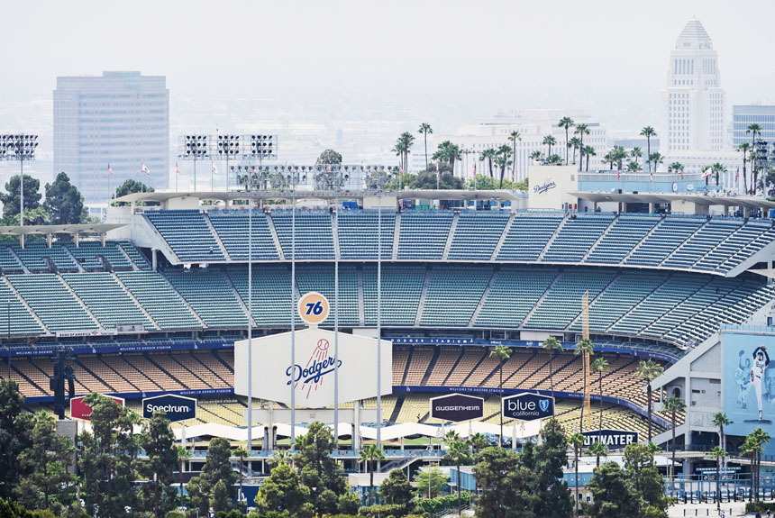 道奇球場是2028年奧運會棒球比賽主場館。美聯社